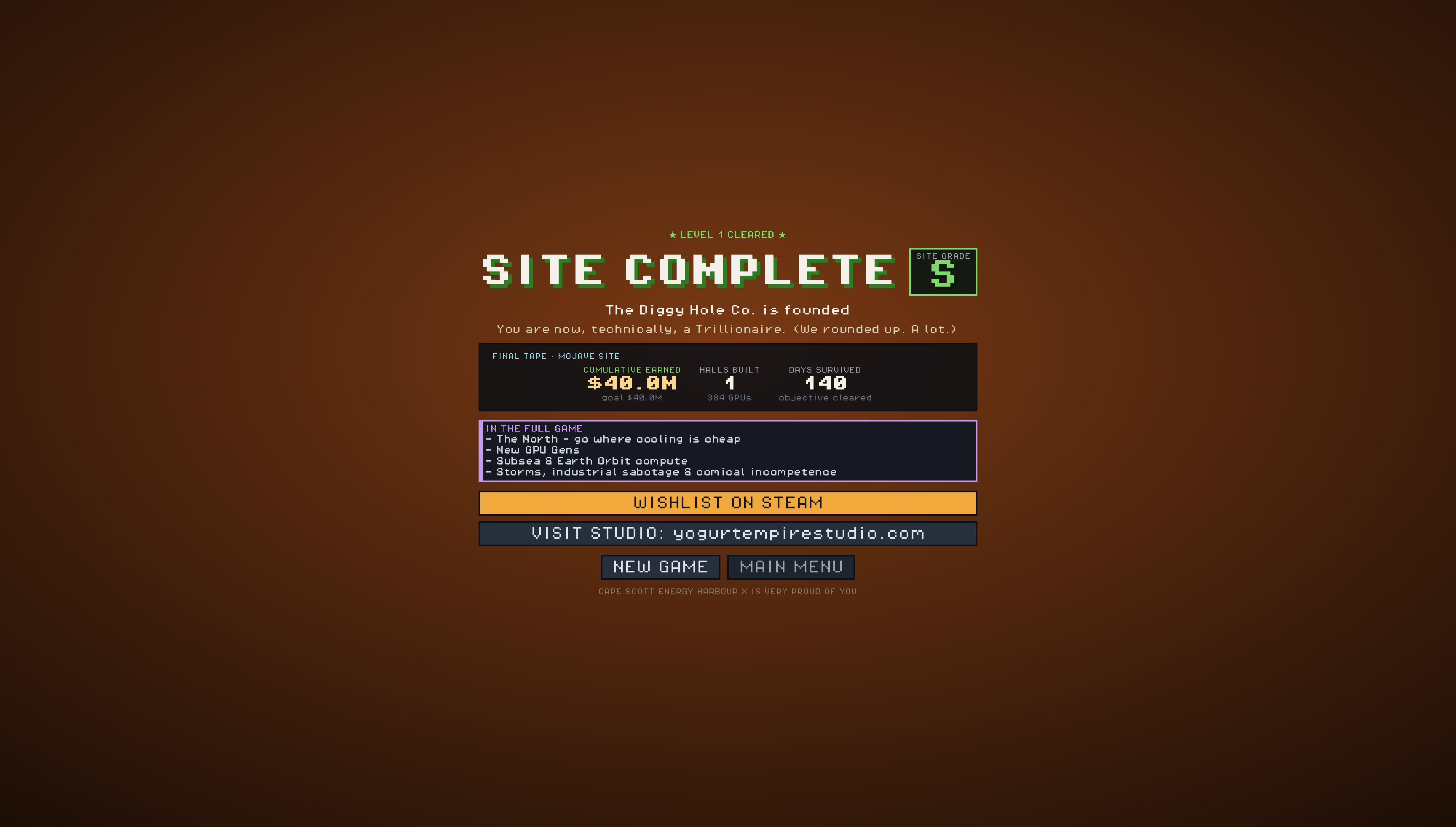Site complete screenshot